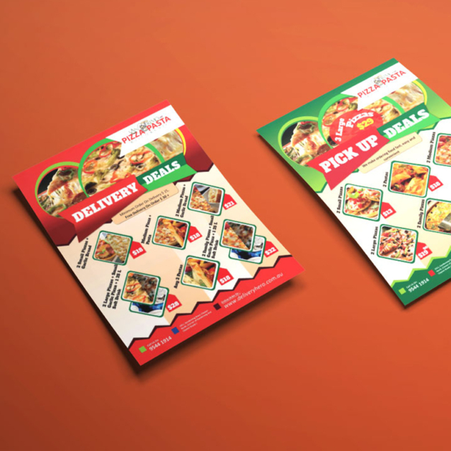 pizza pasta - flyer